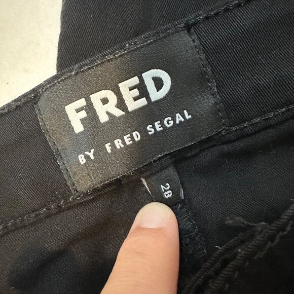 Fred by Fred Segal Womens Black Skinny Pants Size 28 Made in USA - Picture 6 of 12